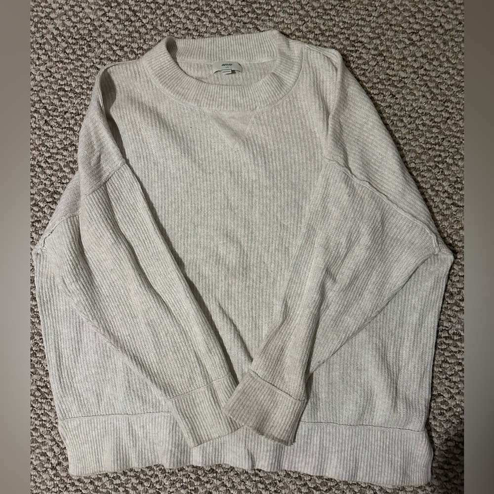 Aerie CozyUp Ribbed Sweater